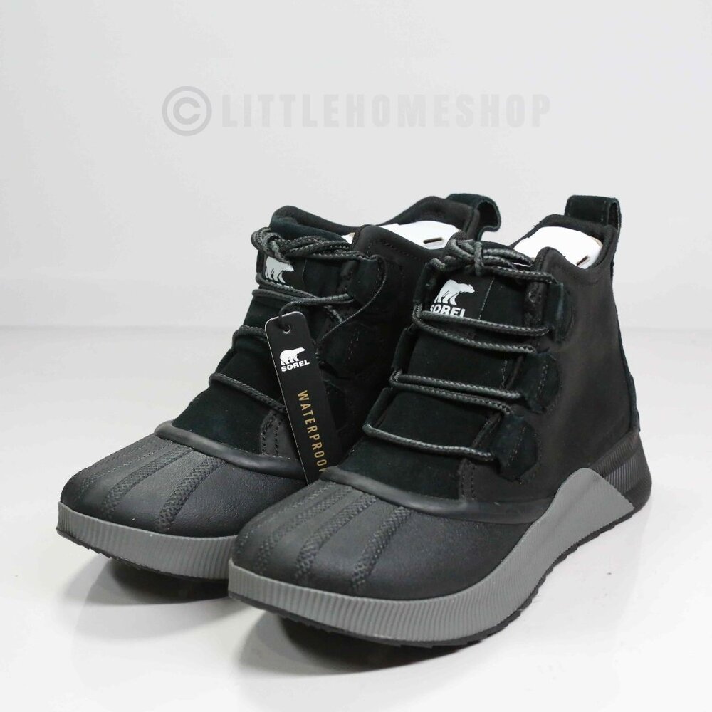 Sorel Black and Gray Ankle Boots
